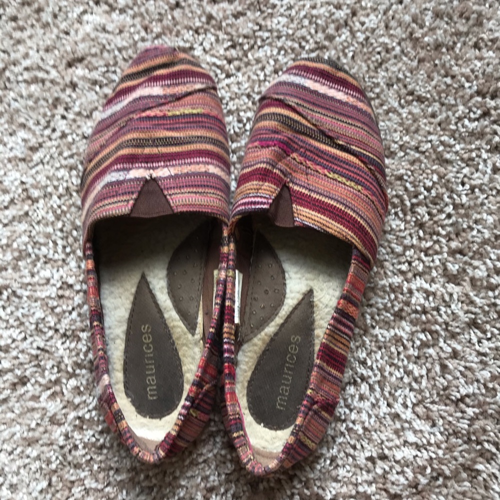Multi-Color Elle Stripe (Fabric Upper and Outsole) Maurices Flat